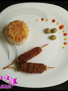 عکسی از دستور کباب تابه‌ای سیخی