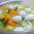 Sop Telur Puyuh Ikan Teri