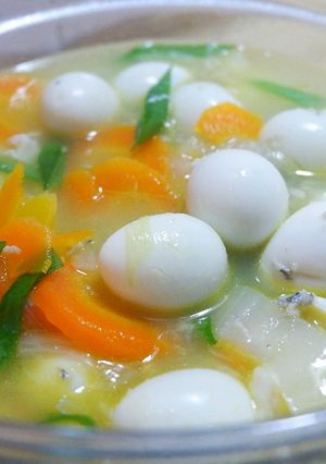 Foto resep Sop Telur Puyuh Ikan Teri
