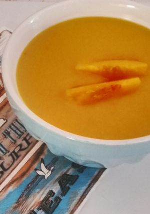 Hideg őszibarackkrémleves recept fotója
