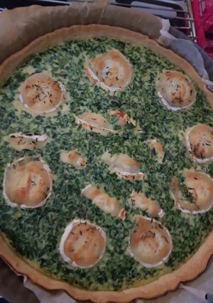 Une photo de Quiche epinard chèvre