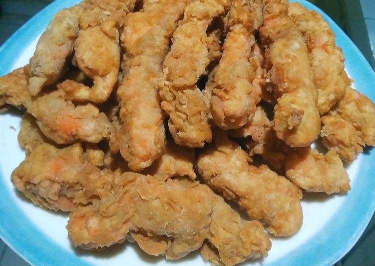 Langkah Mudah Menyiapkan Chicken Crunchy Strips, Lezat Sekali