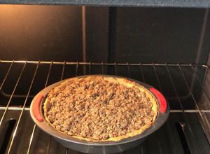 Una foto de Crumble de manzana