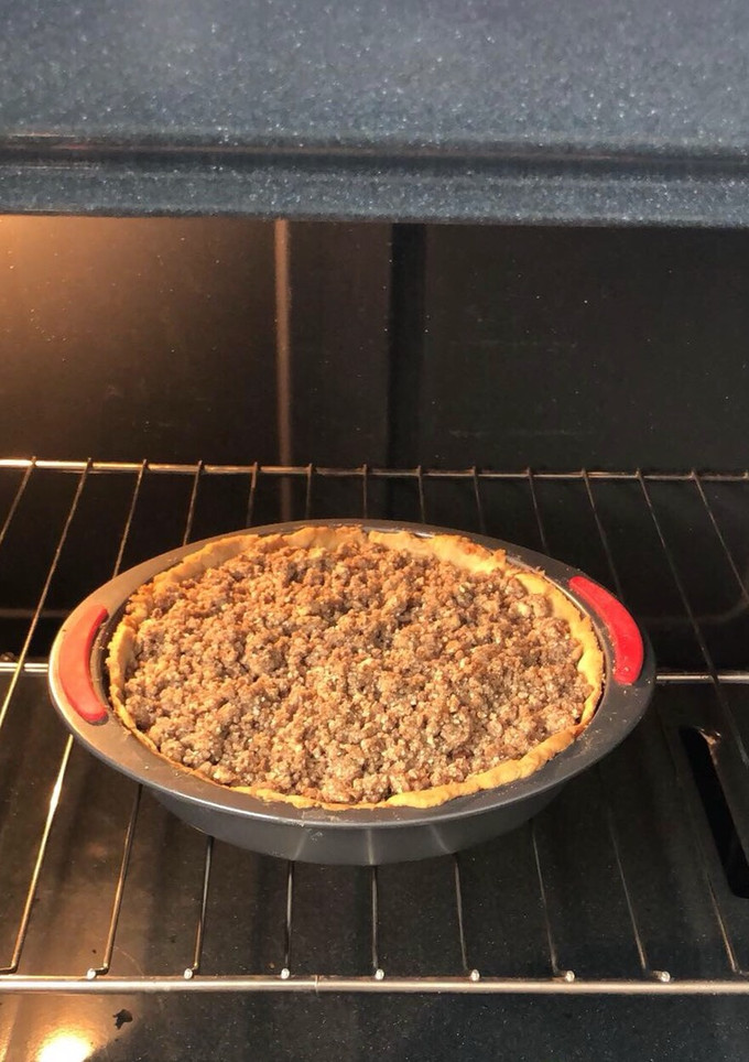 Una foto de Crumble de manzana