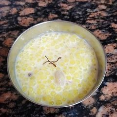 A picture of Kesar Sabudana Kheer.