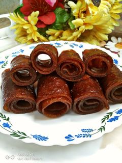 কাঁচা আমের মশলাদার মিষ্টি আমসত্ত্ব (kacha amer masaladar mishti রেসিপির প্রধান ছবি