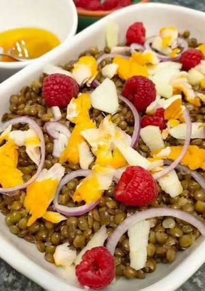 Une photo de Salade De Lentilles Au Haddock Fumé