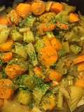 Carottes et céleri branche au cumin