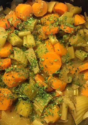 A picture of Carrots and Celery with Cumin.