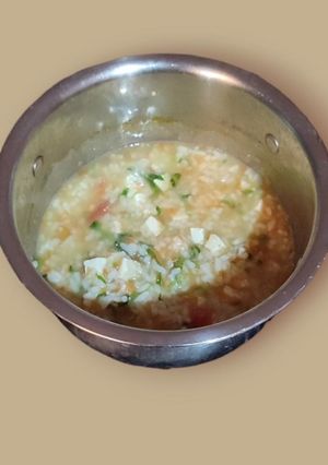 Foto resep Nasi Tim Sayur Udang