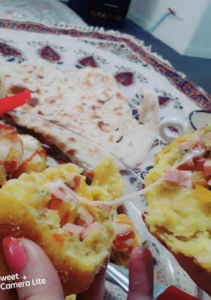 عکسی از دستور توپک سیب زمینی