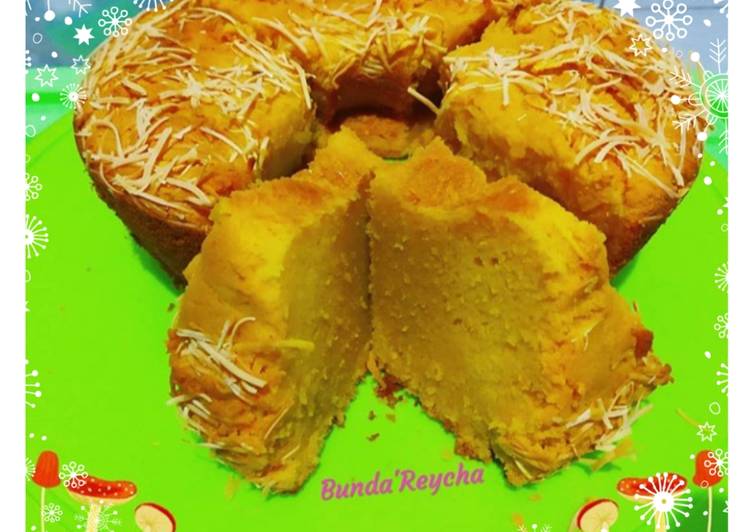 Cara mudah memasak 🌸Bolu Labu keju Anti Gagal
