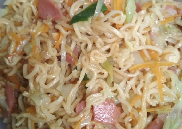 Resep Mie goreng sayur plus sosis, Menggugah Selera