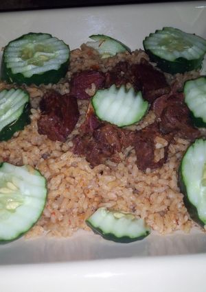 A picture of Party jollof rice.