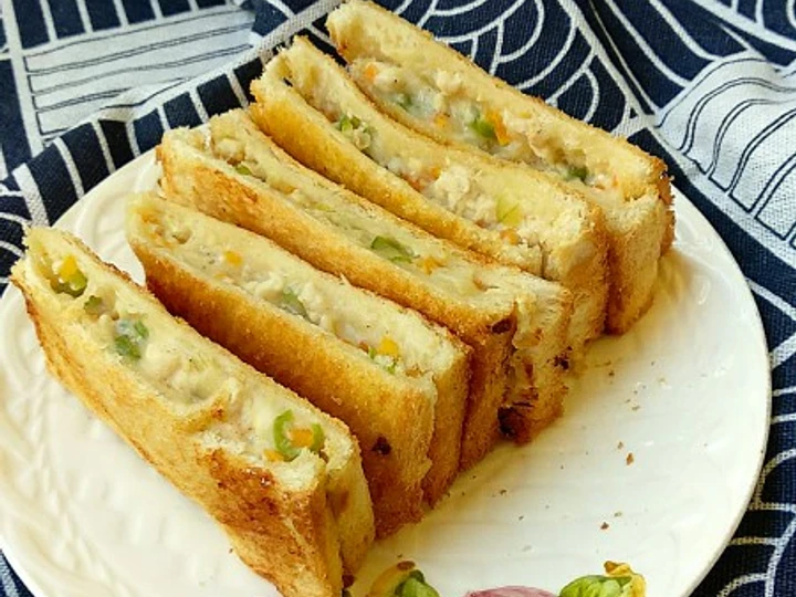 Langkah Mudah untuk Membuat Resep Roti tawar isi rogut ayam yang Lezat Anti Ribet, Menggugah Selera