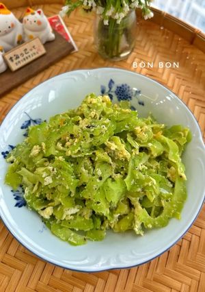 Hình của món Khổ Qua Xào Trứng.