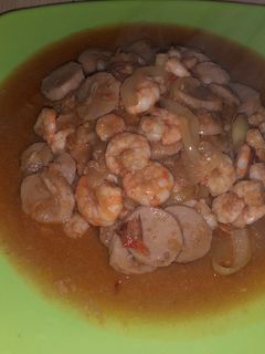 Foto resep Udang bakso pedas manis