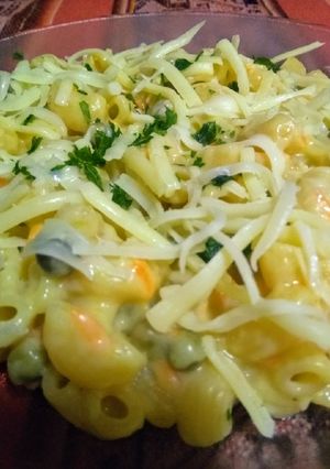 Una foto de Fideos primavera