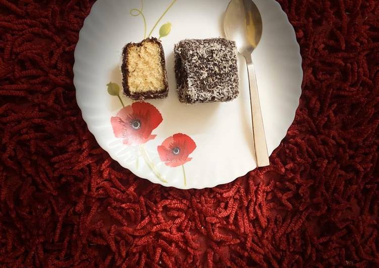 Simple Way to Make Homemade Lamington cake