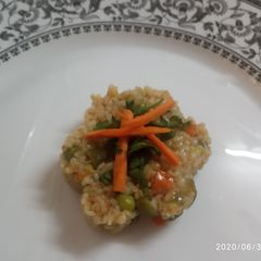 A picture of Veg dalia upma.