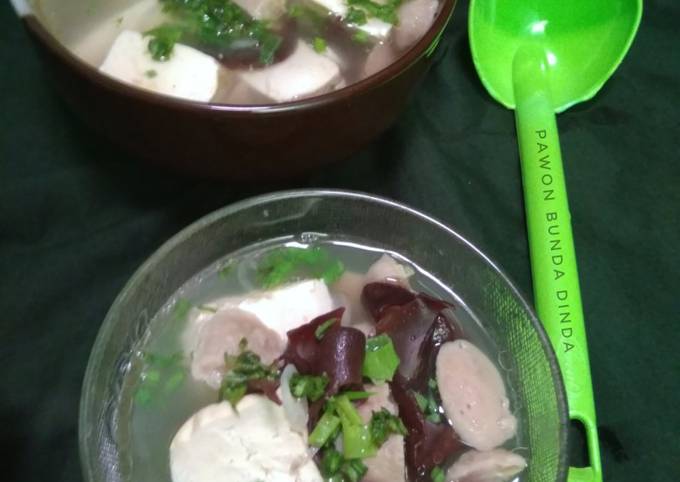 Resep Sop Tahu Bakso Jamur Oleh Pawon Bunda Dinda Cookpad