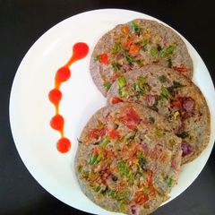 A picture of Buckwheat Masala Pancakes.