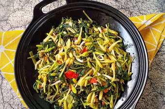 Cara Gampang Menyiapkan 434. Tumis Bunga Pepaya ala Manado yang Bikin Ngiler