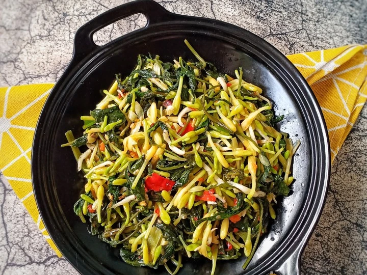 Cara Gampang Menyiapkan Resep 434. Tumis Bunga Pepaya ala Manado yang Uenak Anti Ribet, Mantap Sekali