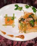 Nui xào thịt băm