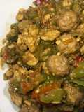 Tumis pare daging mantap