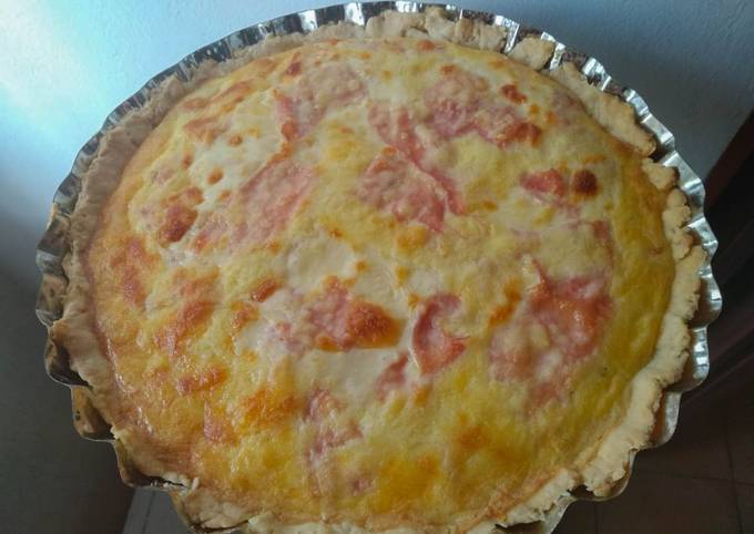 Quiche de jamón y queso. ❤️ Receta de Maarú ?✨- Cookpad