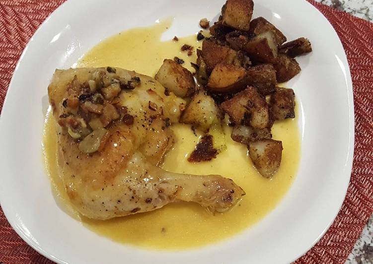 How to Make Appetizing Saffron Chicken with olives
