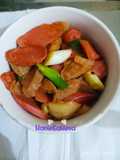Tumis sosis bakso saus metega