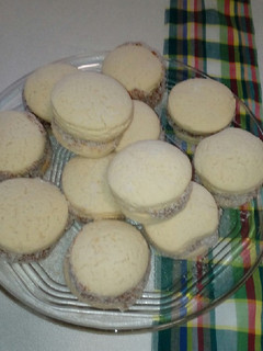 Una foto de Alfajores de almidón de maíz