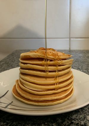 Una foto de ¡Hotcakes súper esponjosos! 🥞