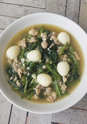Foto resep Kangkung Cah Telur Puyuh