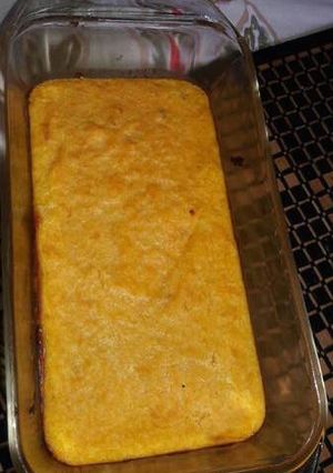 Una foto de Soufflé de calabaza relleno de mozzarella