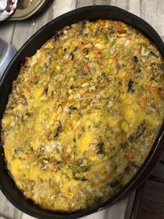 Una foto de Soufflé de verduras