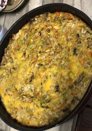 Una foto de Soufflé de verduras