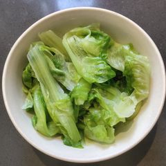 Boiled Chinese Lettuce A picture of Boiled Chinese Lettuce.