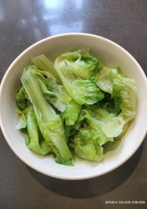 A picture of Boiled Chinese Lettuce.