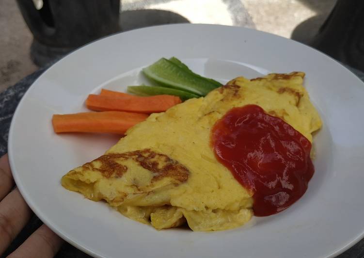 Cheesy Omelette ala jepang game cooking mama