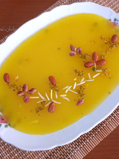 عکسی از دستور حلوا نشاسته ای (خیرات سومین سالگرد شهادت حاج قاسم⚘)