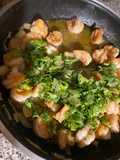 Camarones 🍤 con ajo y coco 🥥