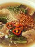 ราดหน้าหมูหมัก(เส้นหมี่โฮลวีต)