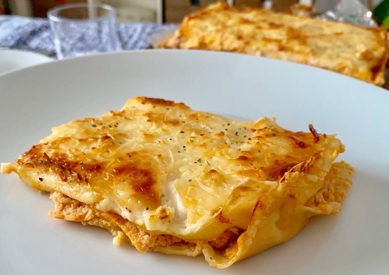 Lasaña de pollo en Thermomix
