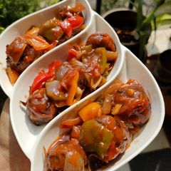 A picture of Masala oats Manchurian.