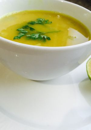 صورة لوصفة شوربه عدس