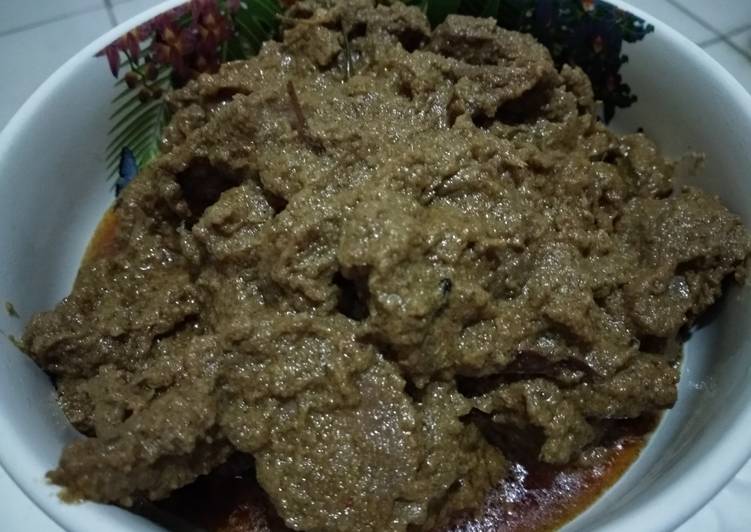 Cara mudah Menyiapkan Rendang Daging Simple Anti Gagal