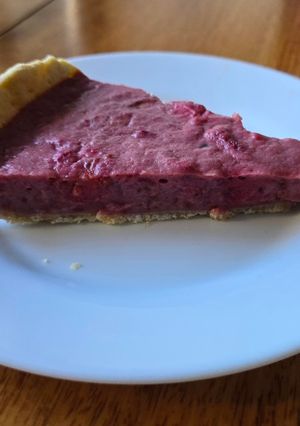 Una foto de Tarta de frutillas y yogurt